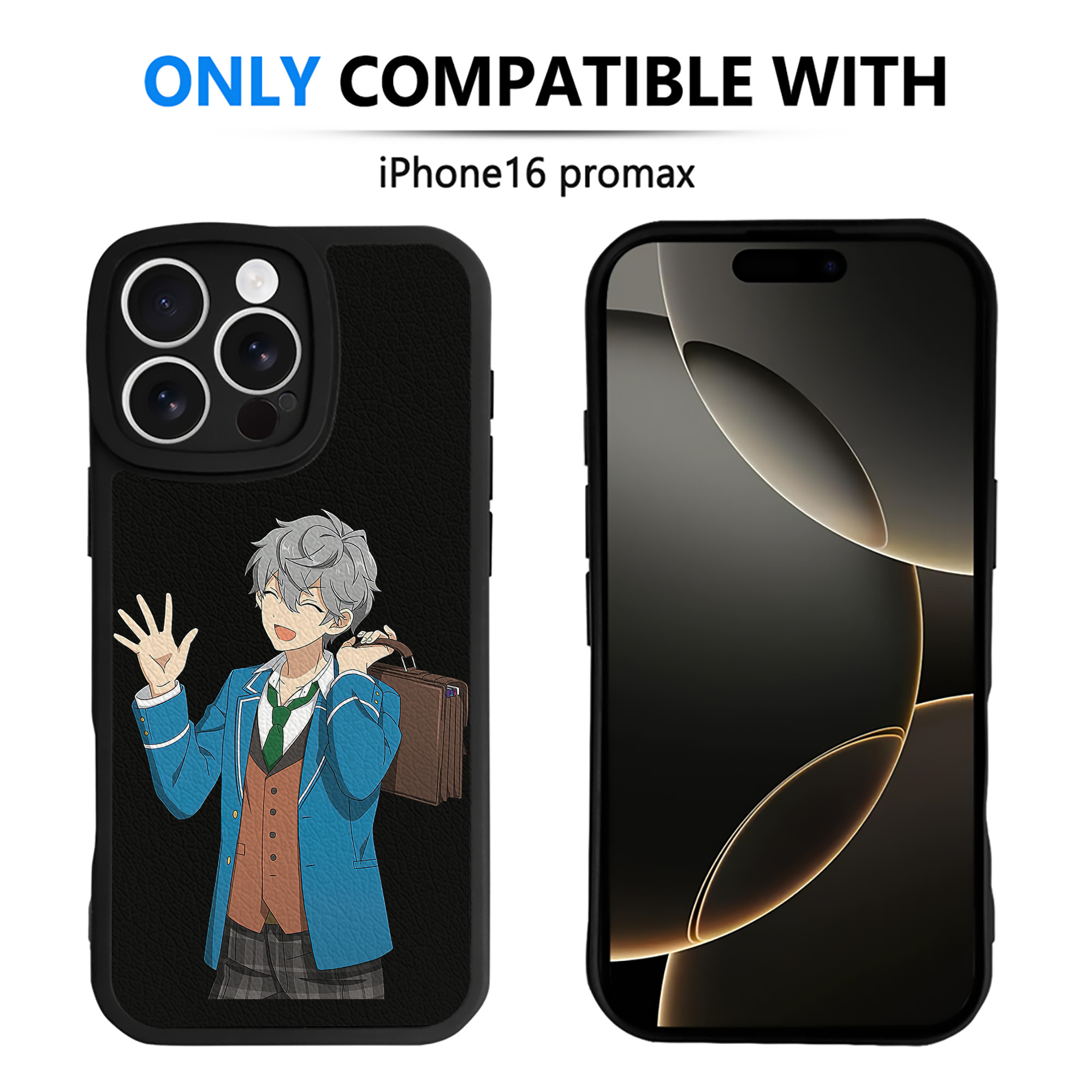 （画像用） あんさんぶるスターズ! Ensemble Stars 【iPhone 16シリーズ対応】シリコンスマホケース（レザー調） 材質：シリコン